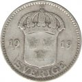 Швеция 25 эре 1919 год