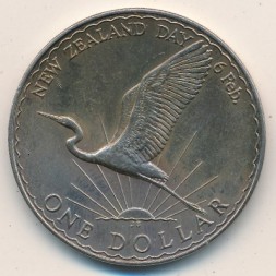 Новая Зеландия 1 доллар 1974 год