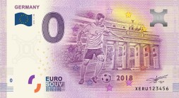 Сборная Германии - Сувенирная банкнота 0 евро 2018 год