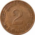 ФРГ 2 пфеннига 1982 год (G)