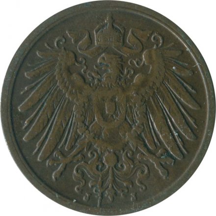 Германия 2 пфеннига 1905 год (J)