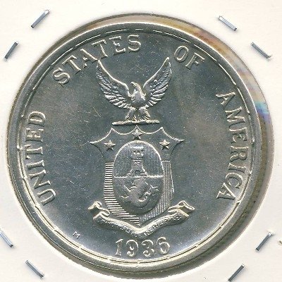 Филиппины 1 песо 1936 год