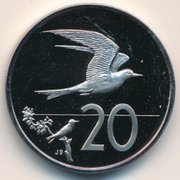 Острова Кука 20 центов 1972 год