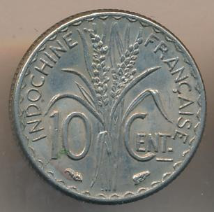 Французский Индокитай 10 центов 1940 год