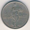 Люксембург 1 франк 1939 год