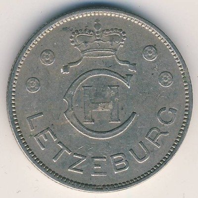 Люксембург 1 франк 1939 год