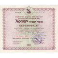 Сертификат Хопёр Инвест Фонд на 10000 рублей 1994 года - VF+