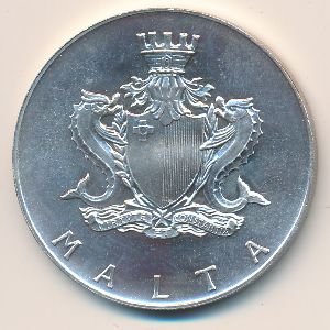 Мальта 2 фунта 1973 год - Ворота Мдины