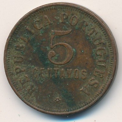 Ангола 5 сентаво 1922 год