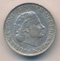 Нидерланды 1 гульден 1958 год - Королева Юлиана