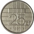 Нидерланды 25 центов 1997 год