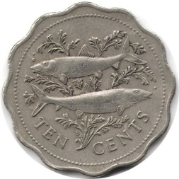Багамские острова 10 центов 1975 год