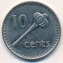 Фиджи 10 центов 1996 год