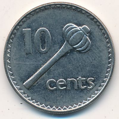 Фиджи 10 центов 1996 год