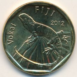Фиджи 1 доллар 2012 год - Игуана