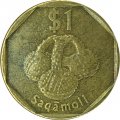 Фиджи 1 доллар 2012 год - Игуана