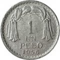 Чили 1 песо 1956 год
