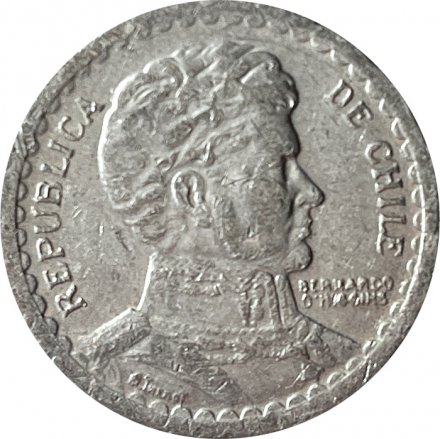 Чили 1 песо 1956 год
