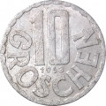 Австрия 10 грошей 1963 год