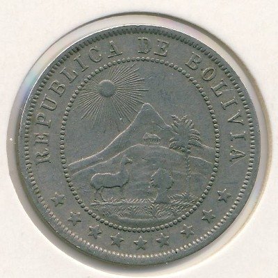 Боливия 10 сентаво 1902 год