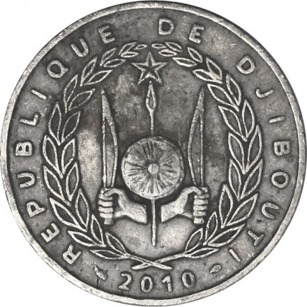 Джибути 50 франков 2010 год - Верблюды