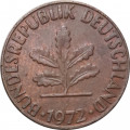ФРГ 2 пфеннига 1972 год - F