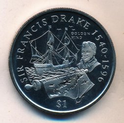 Виргинские острова 1 доллар 2002 год