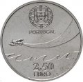 Португалия 2,5 евро 2014 год - 100 лет Военной авиации