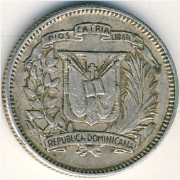 Доминиканская республика 10 сентаво 1953 год