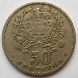 Португалия 50 сентаво 1927 год