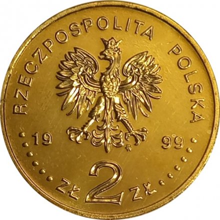 Польша 2 злотых 1999 год - Владислав IV Ваза (1632-1648)
