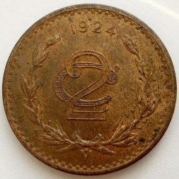 Мексика 2 сентаво 1924