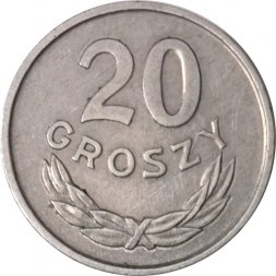 Польша 20 грошей 1966 год