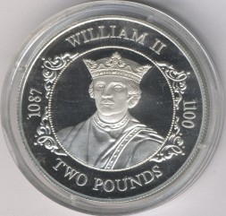 Гернси 2 фунта 1988 год - Вильгельм II