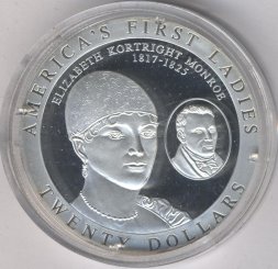 Либерия 20 долларов 2003 год - Элизабет Монро