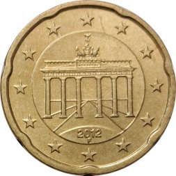 Германия 20 евроцентов 2012 год (F)