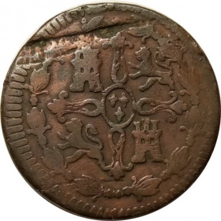 Испания 8 мараведи 1814 год