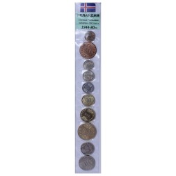 Набор из 10 монет Исландия 1944-1980 год 