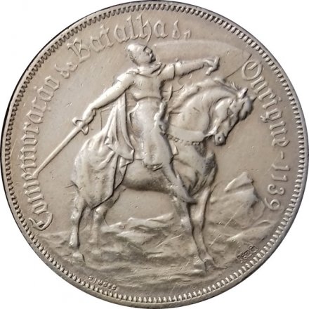 Португалия 10 эскудо 1928 год - Битва при Оурике