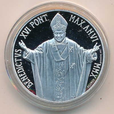 Ватикан 5 евро 2010 год