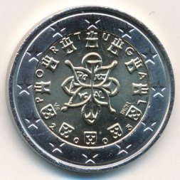 Португалия 2 евро 2005 год