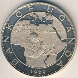 Уганда 20 шиллингов 1969 год