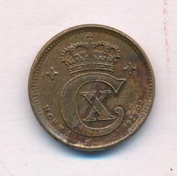 Дания 1 эре 1923 год - Король Кристиан X