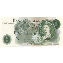 Великобритания 1 фунт 1970 -1977 год - UNC