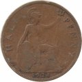 Великобритания 1/2 пенни 1928 год - Король Георг V