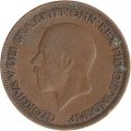 Великобритания 1/2 пенни 1928 год - Король Георг V