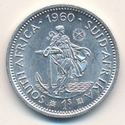 ЮАР 1 шиллинг 1960 год