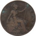 Великобритания 1 пенни 1910 год - Король Эдуард VII