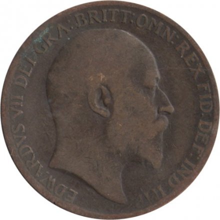 Великобритания 1 пенни 1910 год - Король Эдуард VII