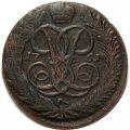 5 копеек 1761 год Елизавета Петровна (1741 - 1762) - 2 ряда перьев в крыле орла - XF-